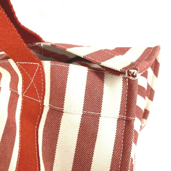 HERMES With porch Cannes GM Cannes GM Stripe Bag Tote Bag Beach bag Hand Bag - Picture 7 of 14